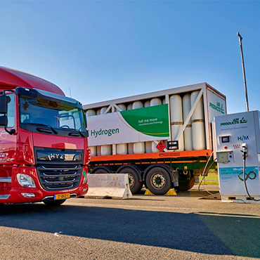 Mobile hydrogen filling station in France