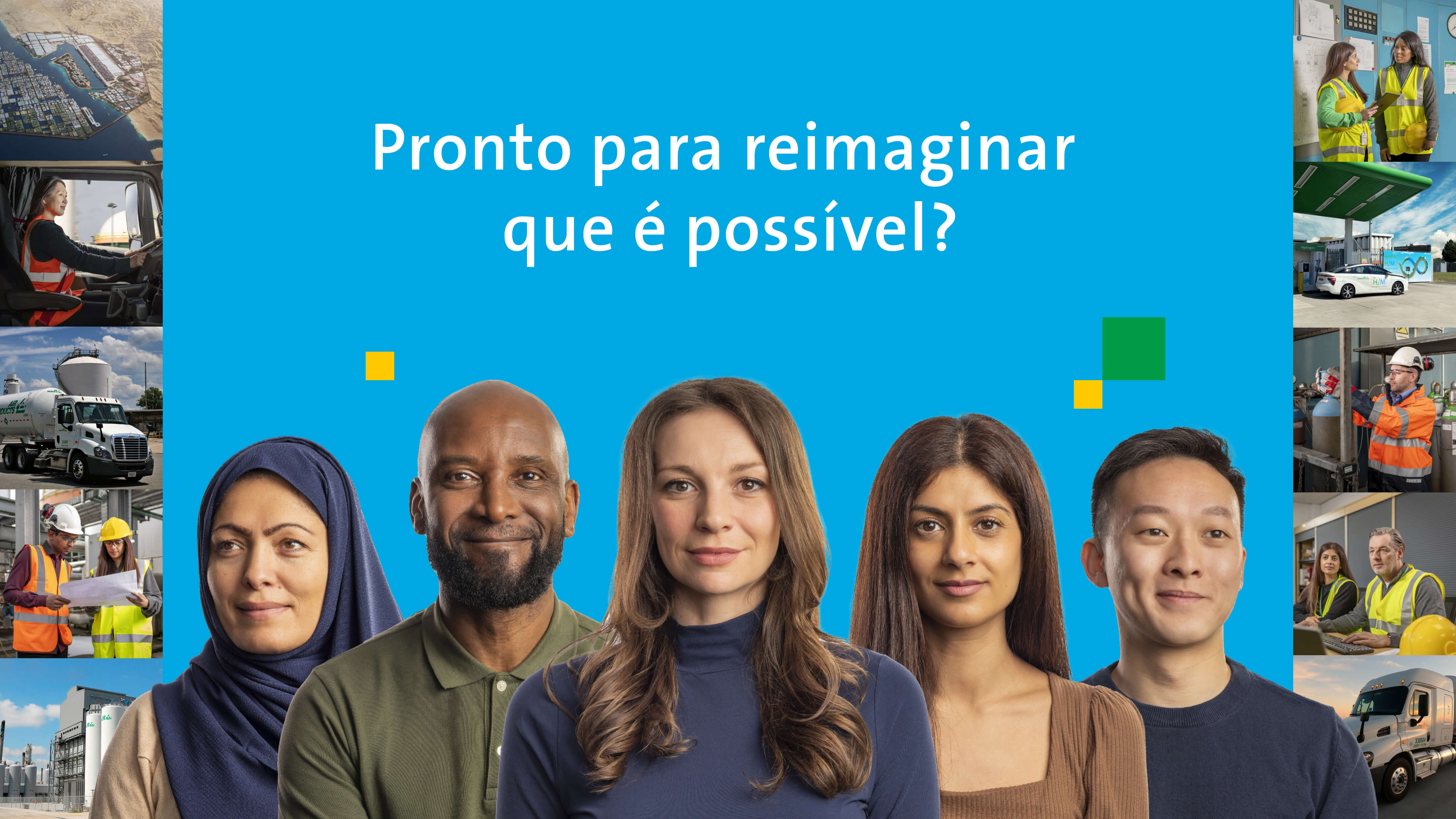 Diverse group of employees | Pronto para reimaginar que é possível?